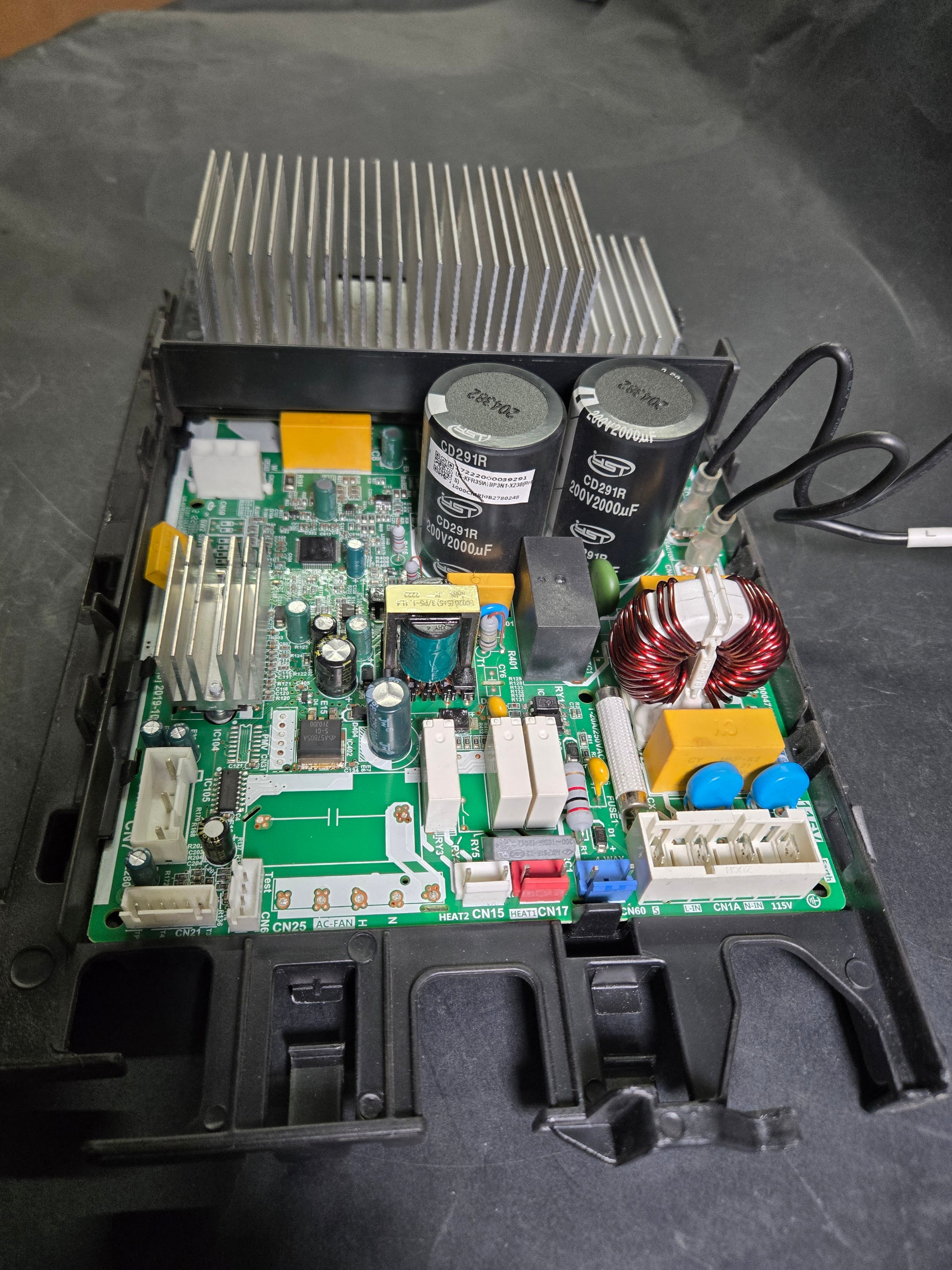 Electronic control box subassembly