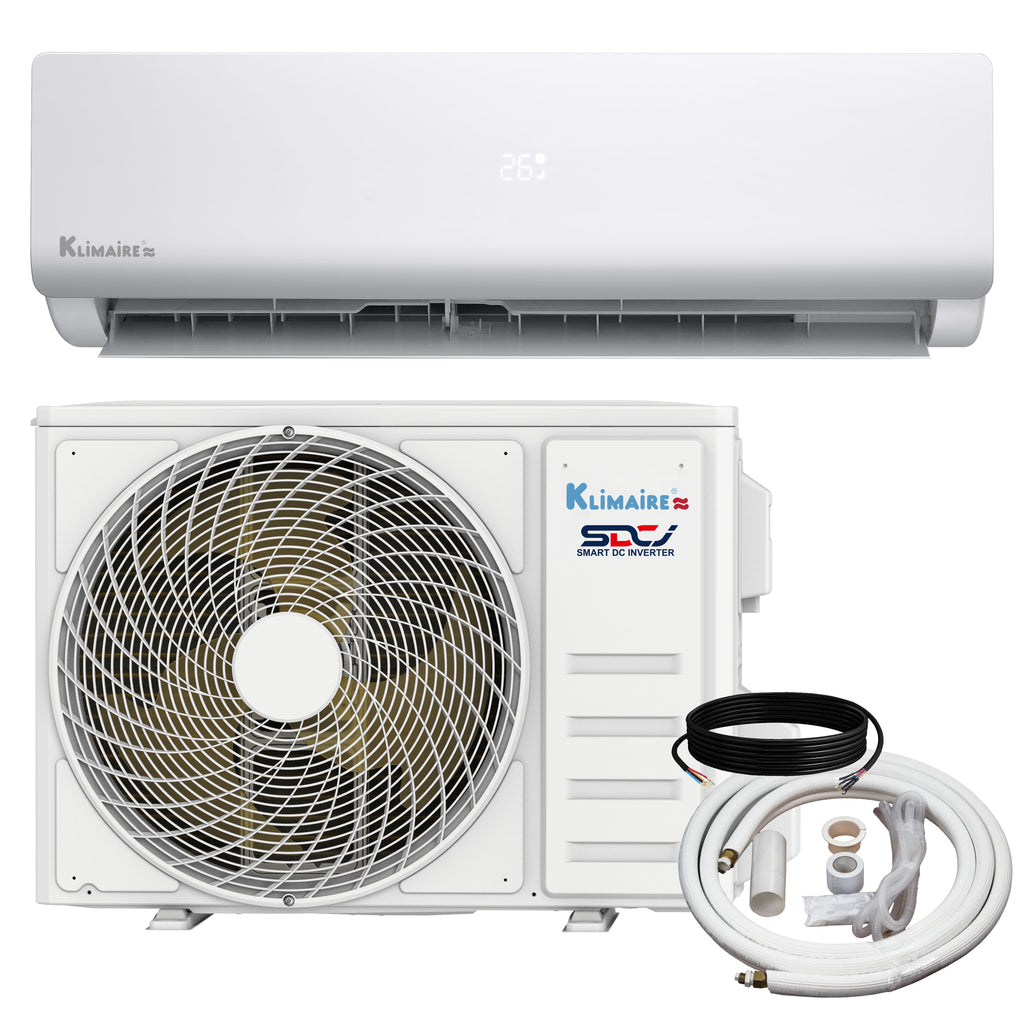 Klimaire KIWE-KOIE Series – High Wall-Mounted Mini Split Heat Pump Air Conditioner