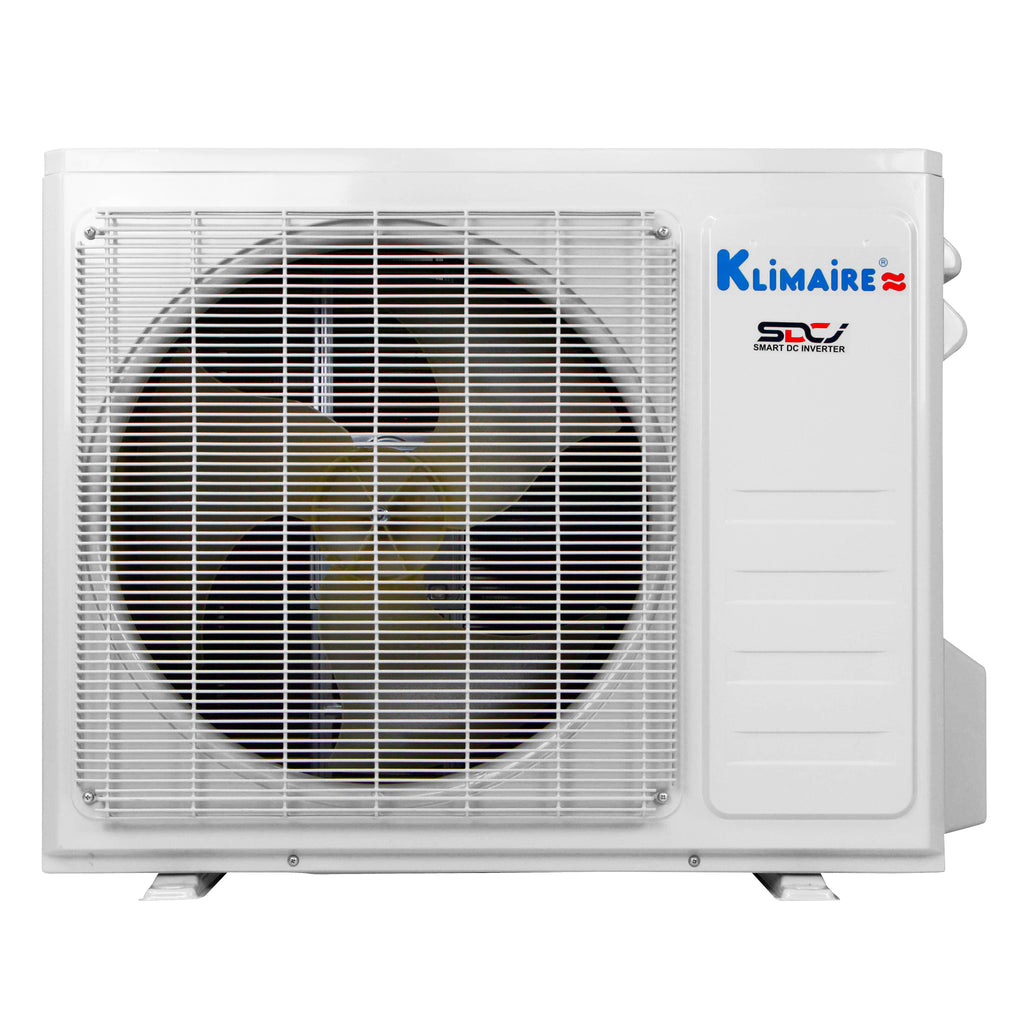Klimaire KIWQ-KOIQ DIY Series — Do-It-Yourself High Wall-Mounted Mini Split Heat Pump Air Conditioner with E-Z Kuick Connect™ Installation Kit (5th Generation)