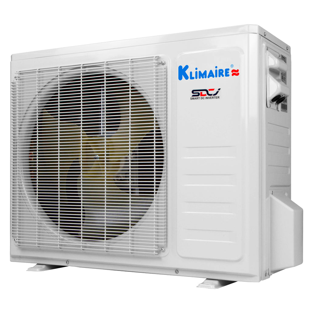 Klimaire KIWQ-KOIQ DIY Series — Do-It-Yourself High Wall-Mounted Mini Split Heat Pump Air Conditioner with E-Z Kuick Connect™ Installation Kit (5th Generation)