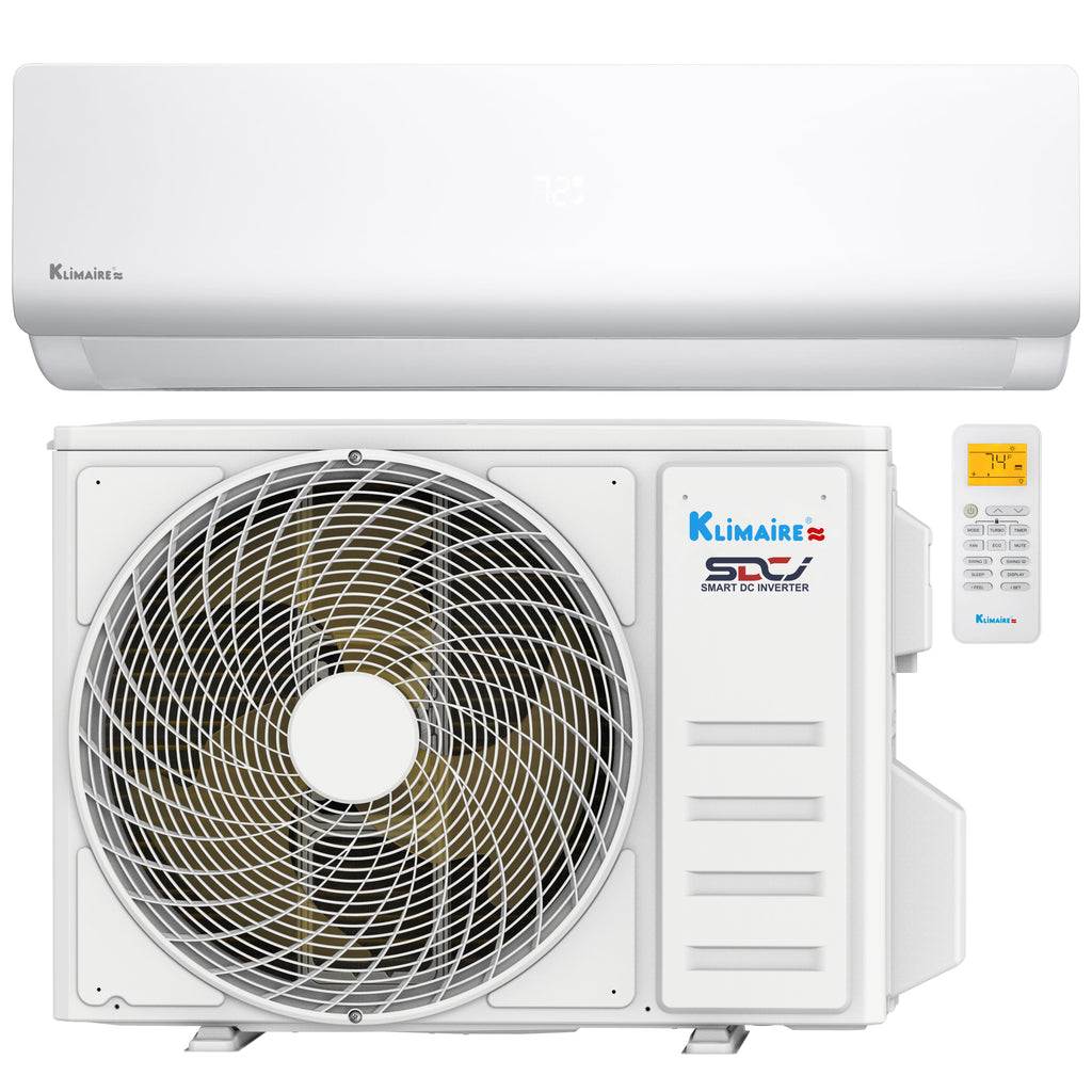 Klimaire KIWE-KOIE Series – High Wall-Mounted Mini Split Heat Pump Air Conditioner - R-32