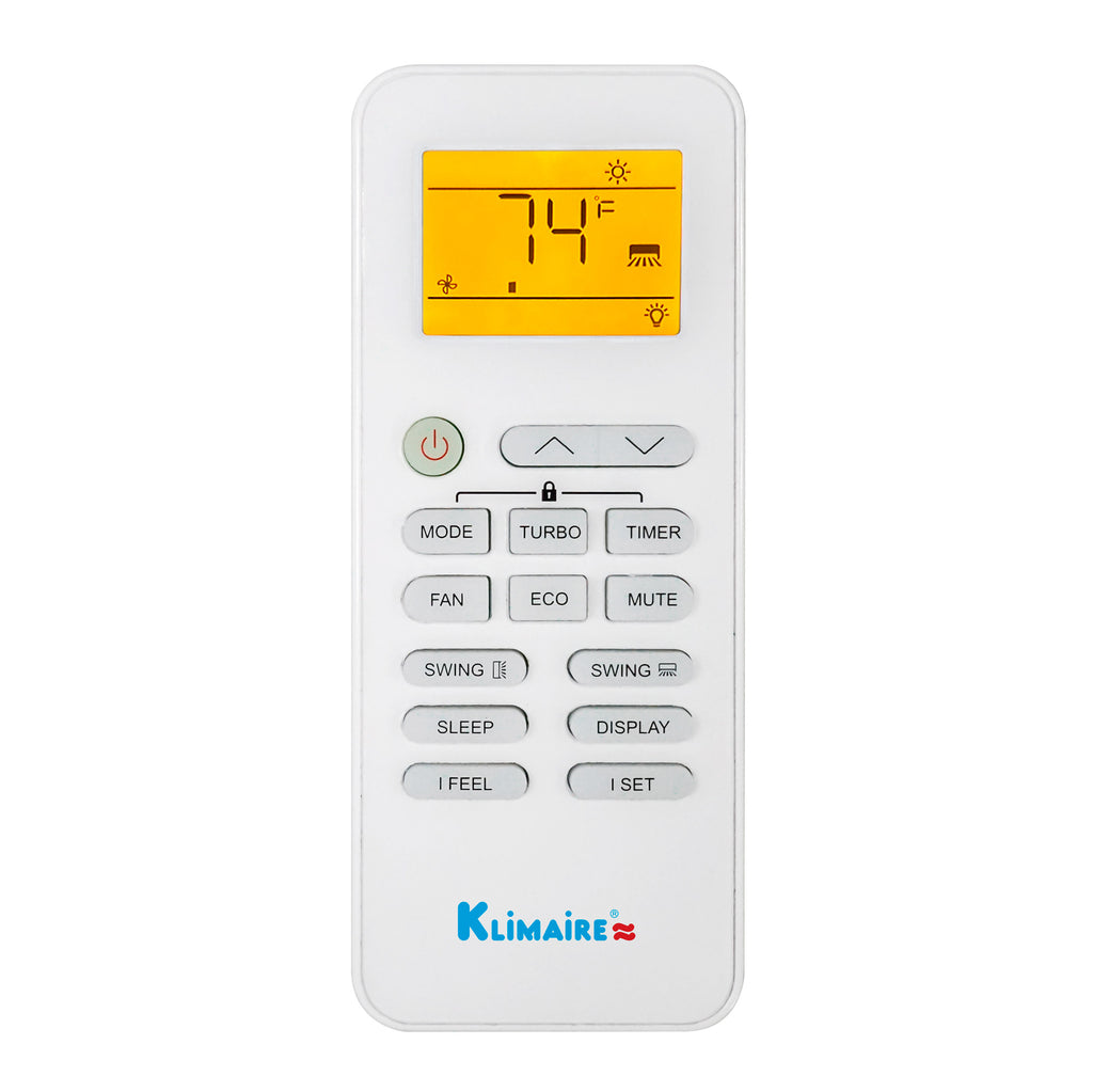 Klimaire KIWU-KOIU U-PRO Series - High Wall-Mounted  Mini Split Heat Pump Air Conditioner
